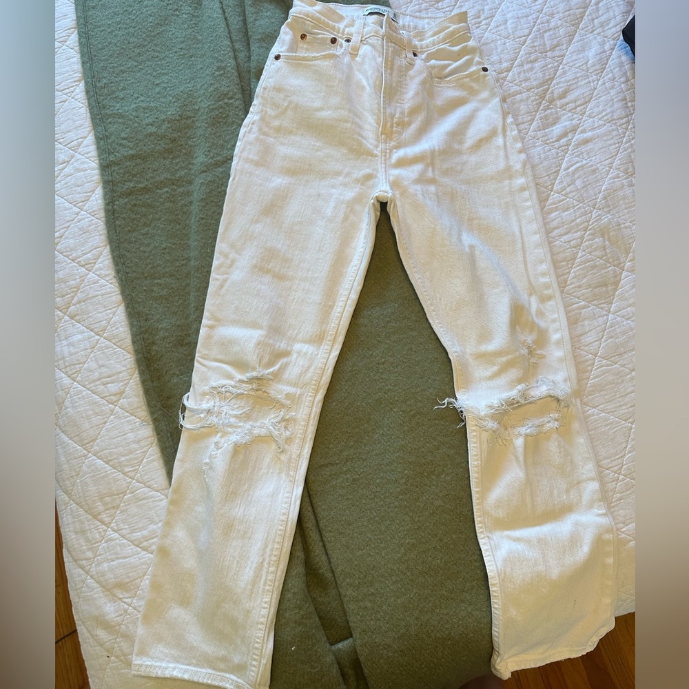 Abercrombie White Denim